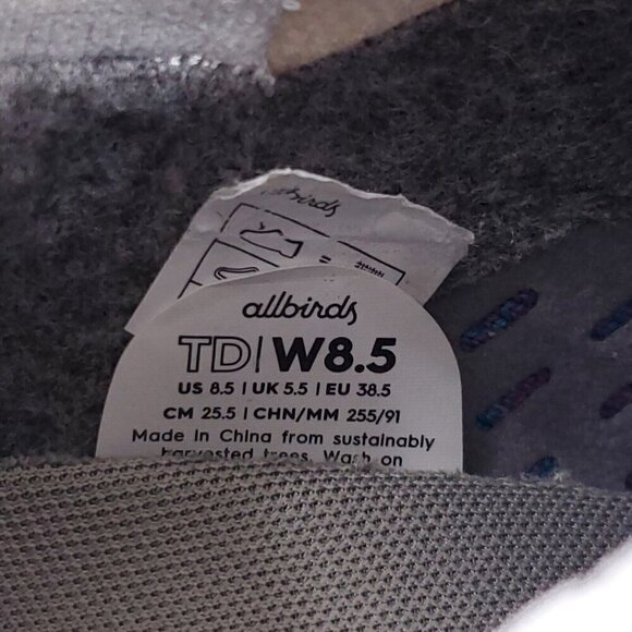 Allbirds Womens 8.5 Tree Dasher Relay Running Shoes Blizzard Thrive Teal Purple - Picture 14 of 14